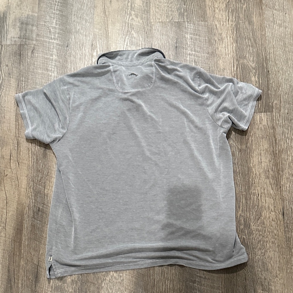 Tommy Bahama Light Gray Polo Shirt - Picture 3 of 4